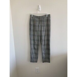 H&M Women’s Plaid Trousers Pants Size 4 Black And White Business Work